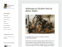 Tablet Screenshot of nicolasakcpets.net